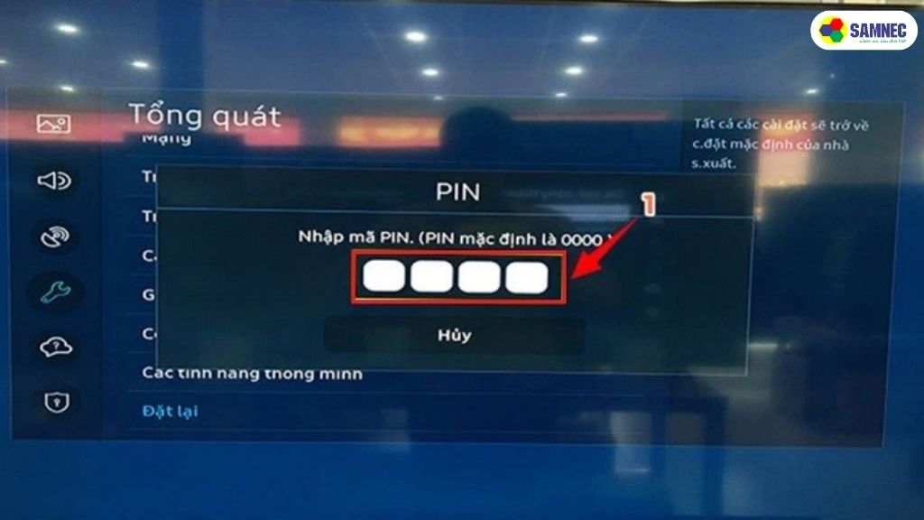  Hướng dẫn reset Smart tivi Samsung 