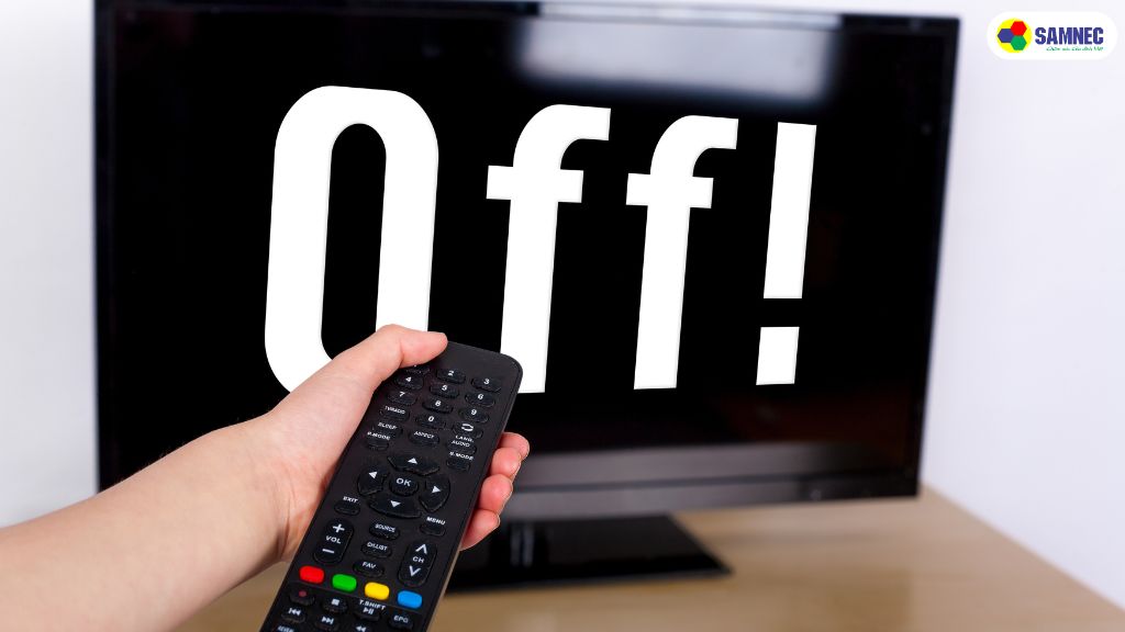 Tắt nguồn tivi một vài phút