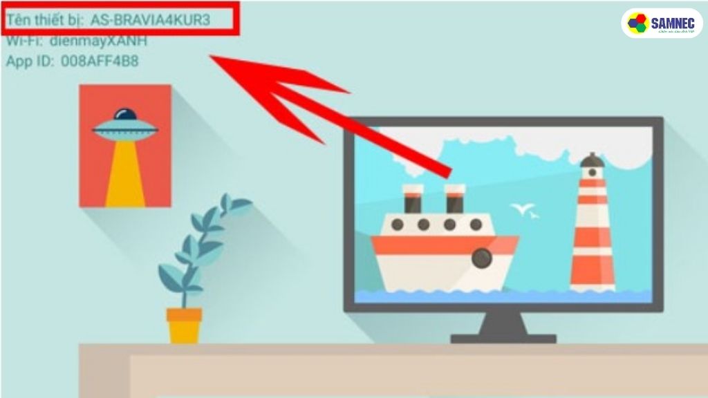  tivi xuất hiện trên giao diện của AirScreen trên tivi.