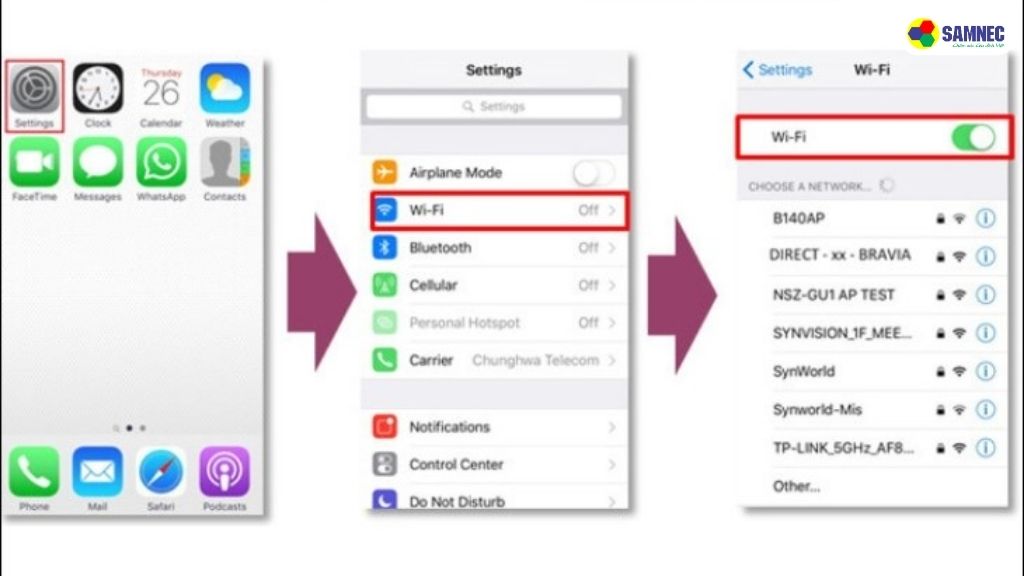 Kết nối qua Wifi Direct
