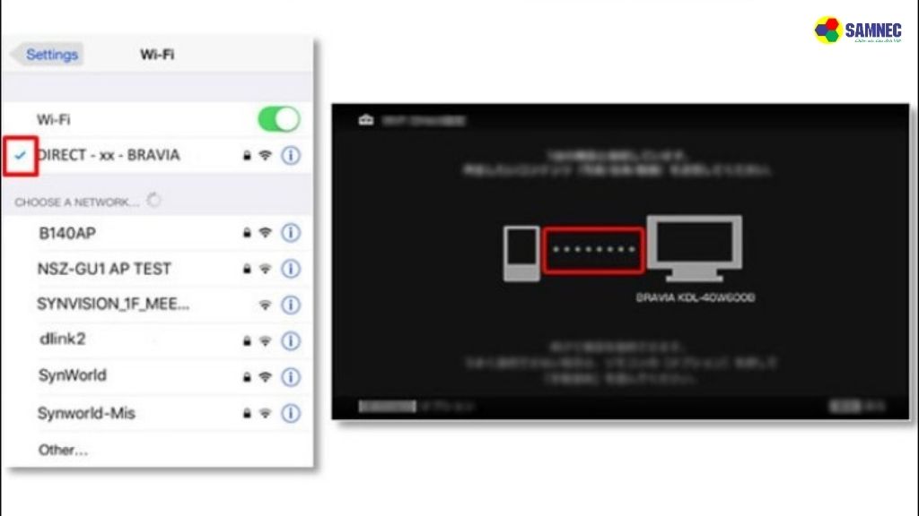 Kết nối qua Wifi Direct