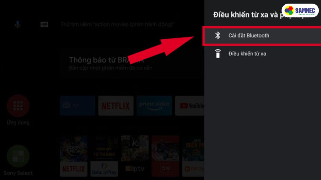 Cách kết nối tivi Sony với loa Bluetooth 