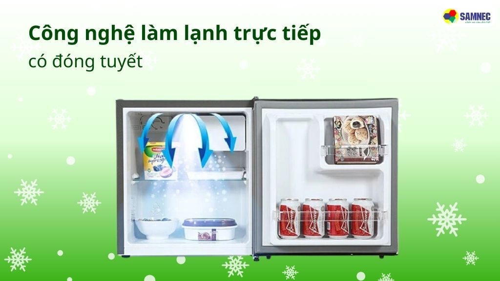 Công nghệ làm lạnh trực trực tiếp trên tủ lạnh