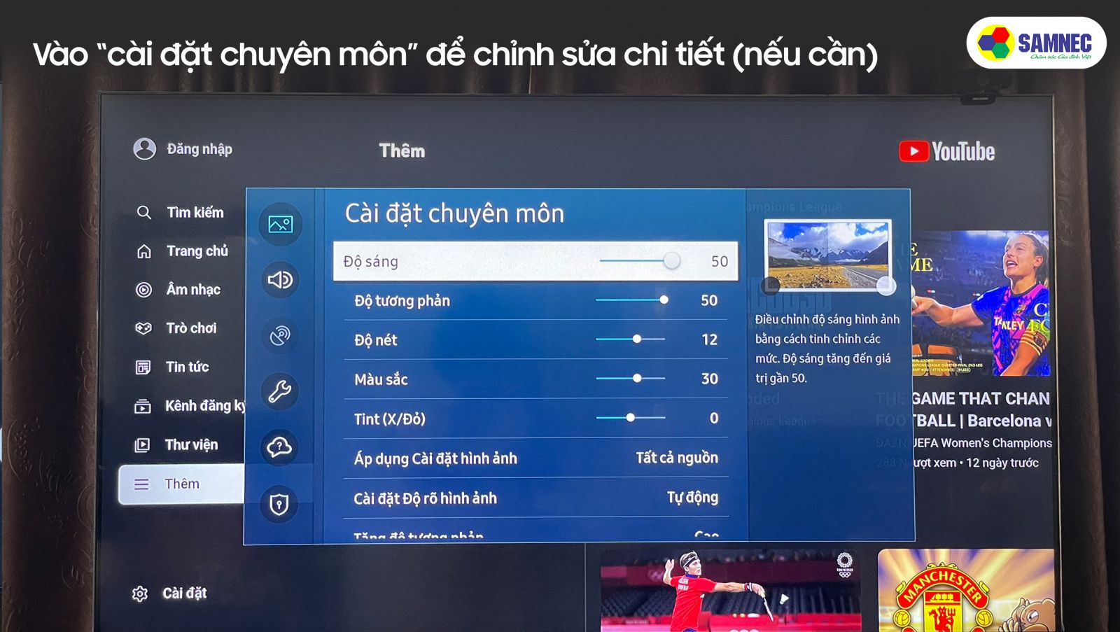 Tivi Samsung Bị Tối Màn Hình - Nguyên Nhân Và Cách Khắc Phục