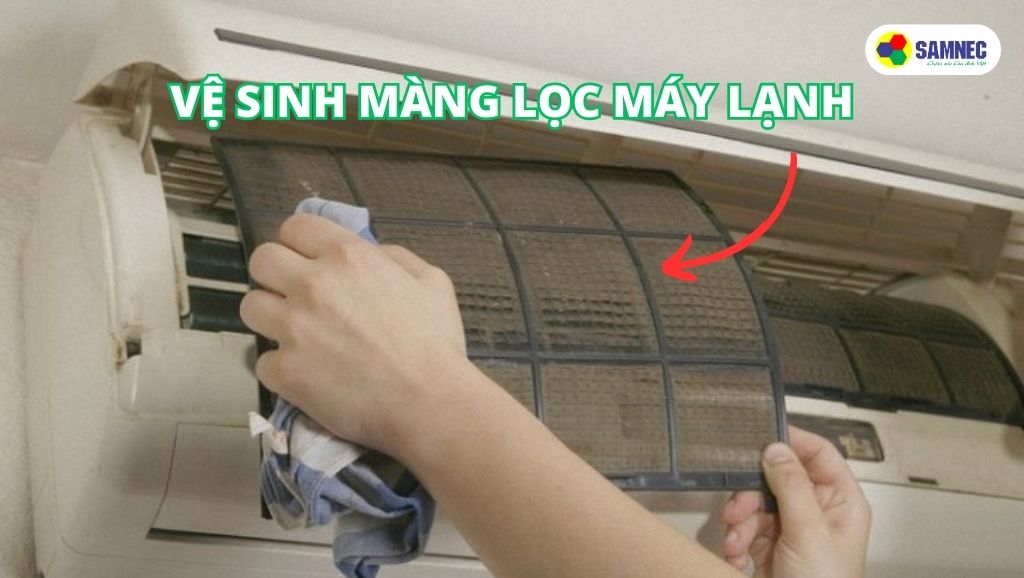 Vệ sinh màng lọc máy lạnh