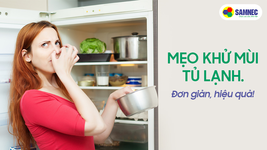 Mẹo khử mùi tủ lạnh đơn giản, hiệu quả.