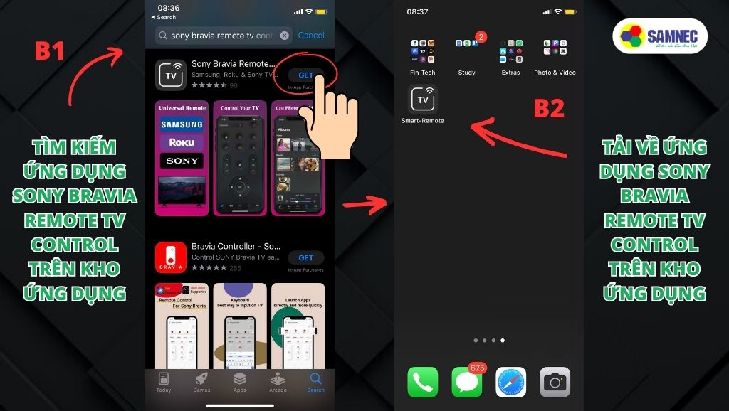 Tìm kiếm và tải về ứng dụng Sony Bravia Remote TV Control trên kho ứng dụng