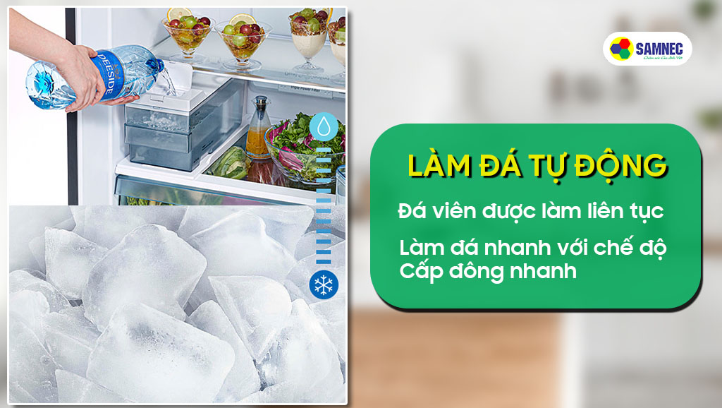 Tủ lạnh 2 cánh Hitachi R-FVY510PGV0 giúp bạn luôn có những cốc nước lạnh sảng khoái cho hè