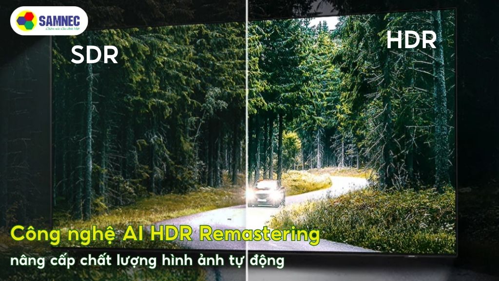 Công nghệ AI HDR Remastering nâng cấp chất lượng hình ảnh tivi QN85C