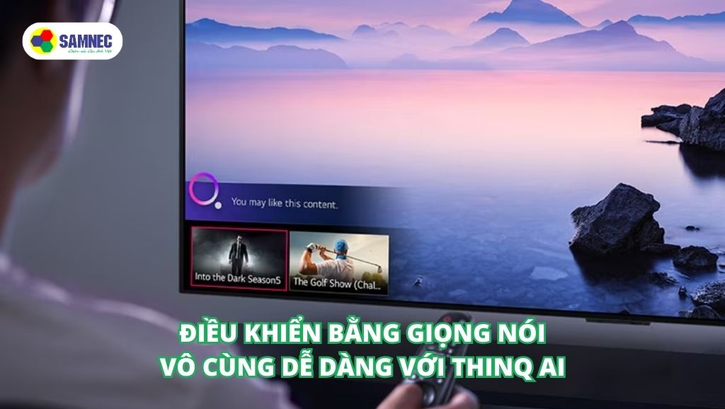 Công nghệ điều khiển bằng giọng nói ThinQ AI trên tivi LG UQ8050