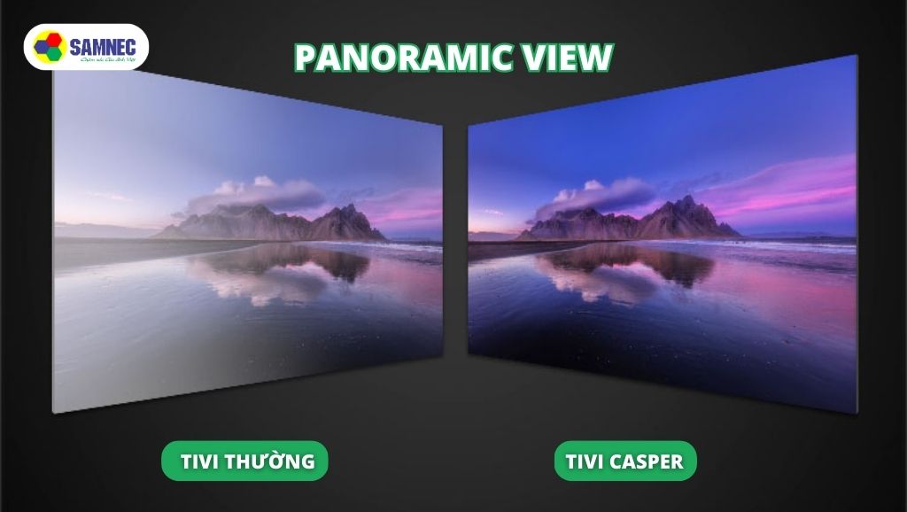 Công nghệ Panoramic View trên tivi Casper UG6000