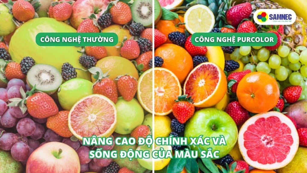 Công nghệ PurColor trên tivi Samsung AU7700