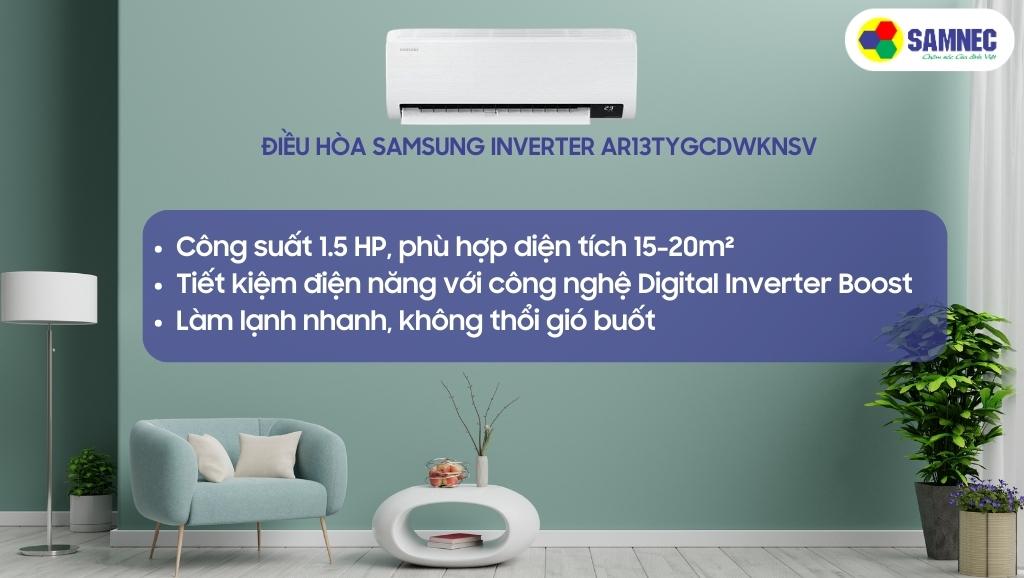 Điều hòa Samsung Inverter AR13TYGCDWKNSV