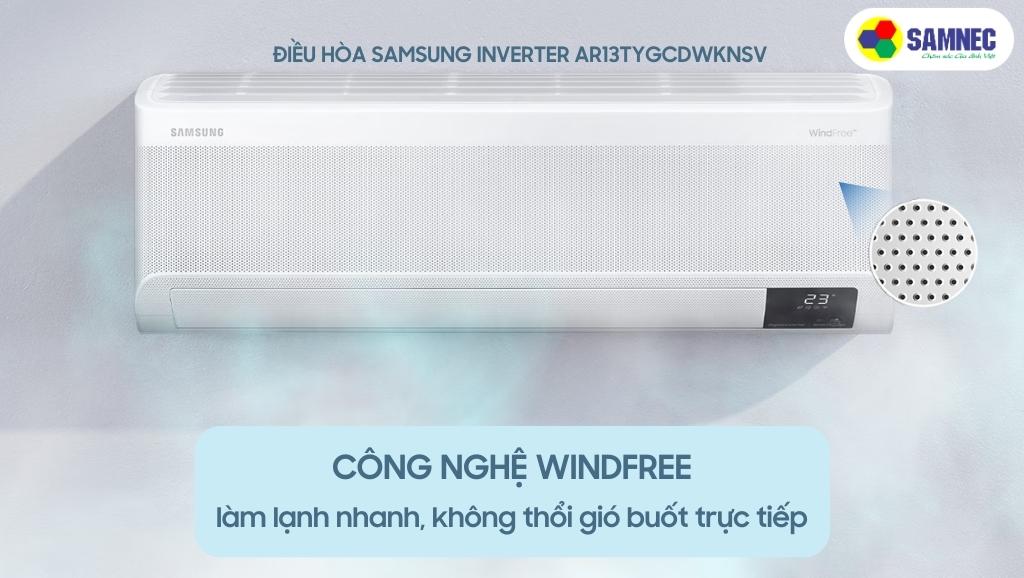 Điều hòa Samsung Inverter 1.5 HP AR13TYGCDWKNSV với công nghệ WindFree
