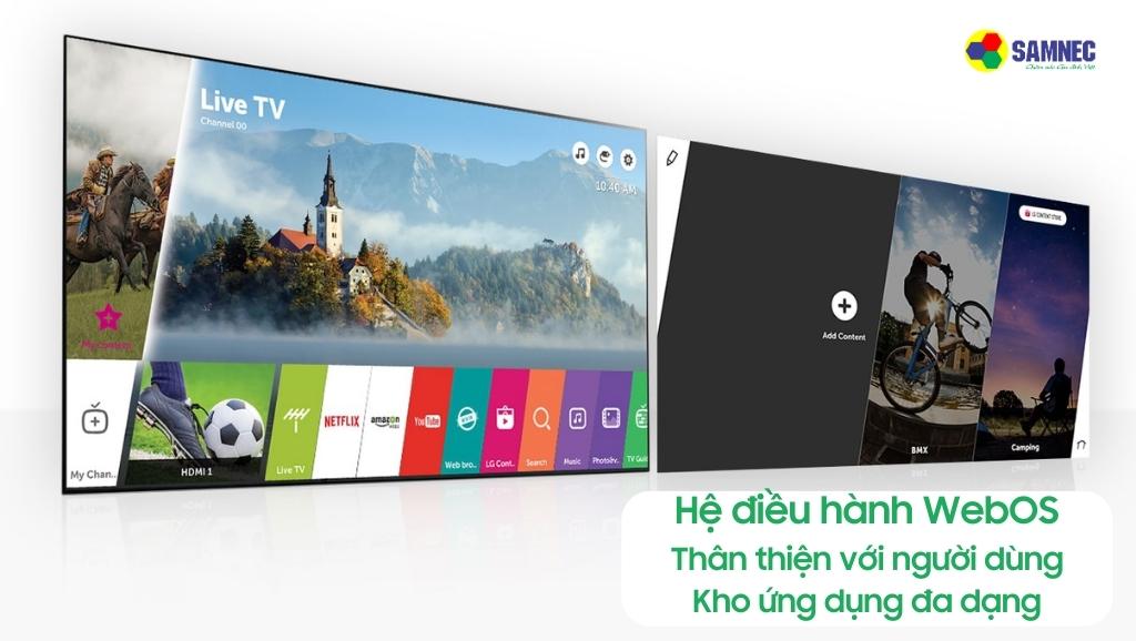 Tivi LG A1PTA sử dụng hệ điều hành WebOS
