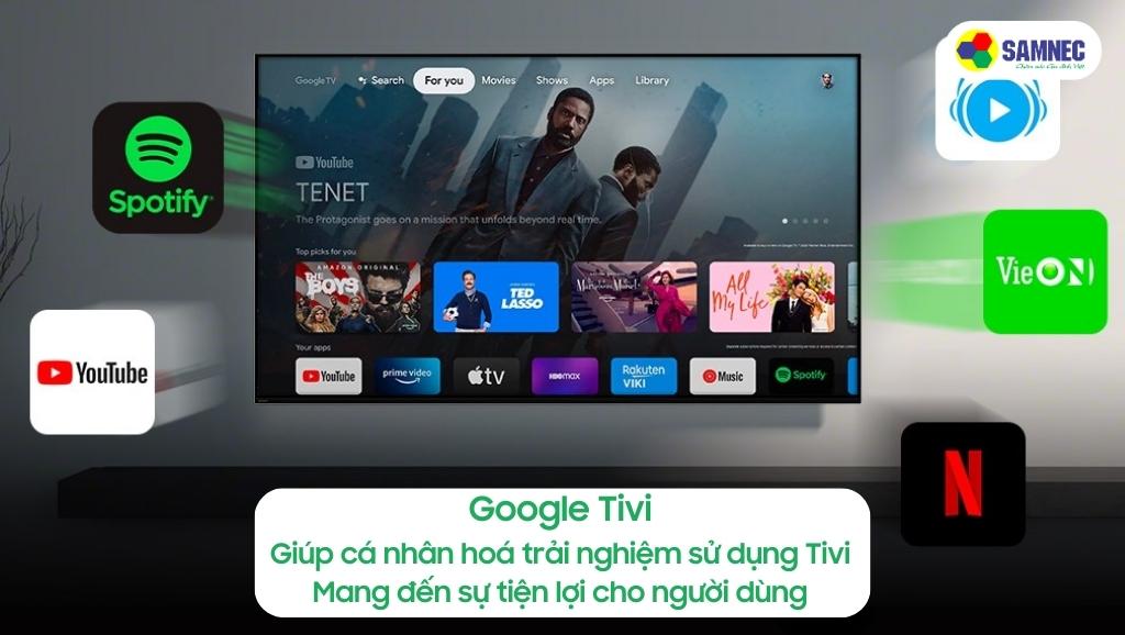 Giao diện Google Tivi