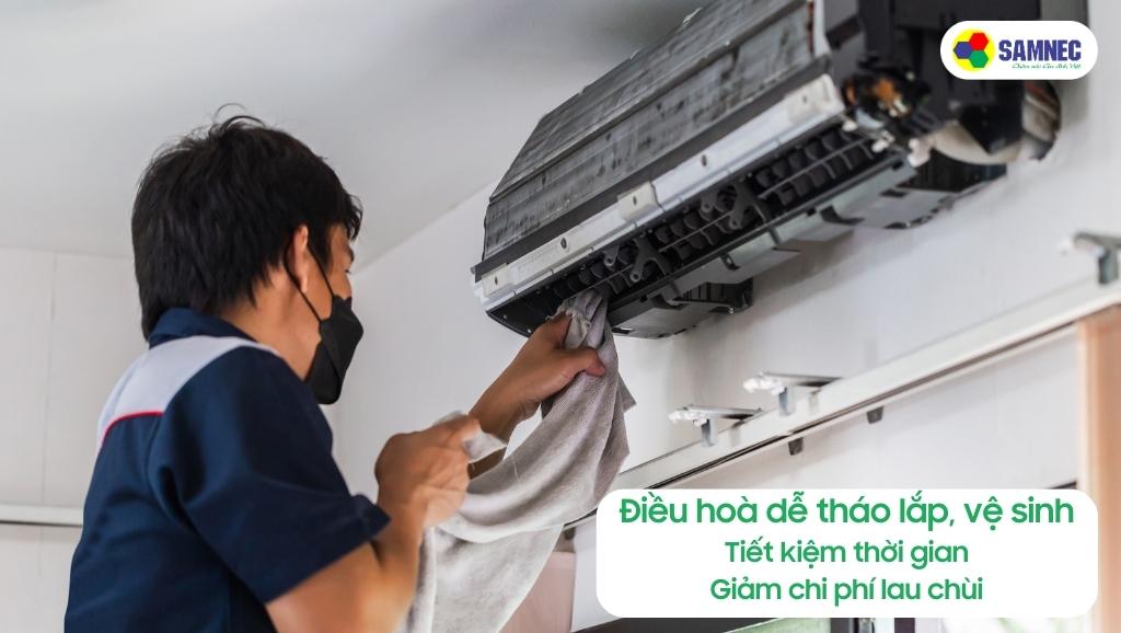 Điều hoà dễ vệ sinh cho nhà hàng, quán cà phê