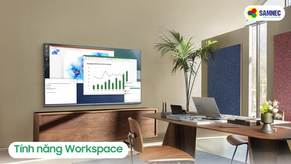 Tính năng Workspace của Tivi Samsung AU7700