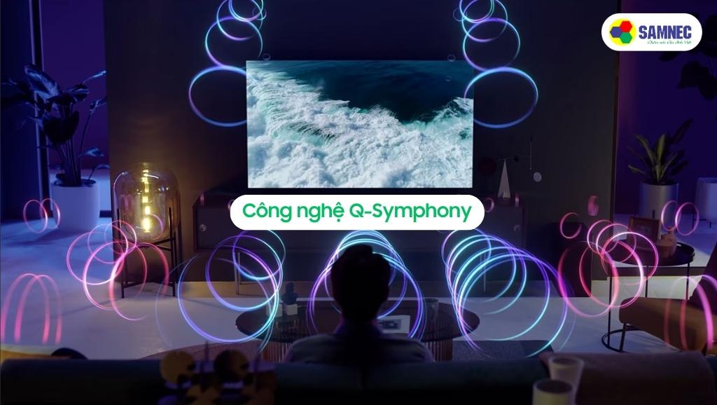 Công nghệ Q-Symphony của Tivi Samsung AU7700