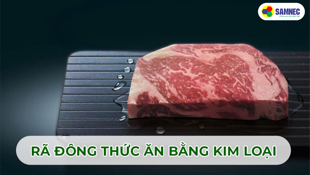 Rã đông thức ăn bằng kim loại