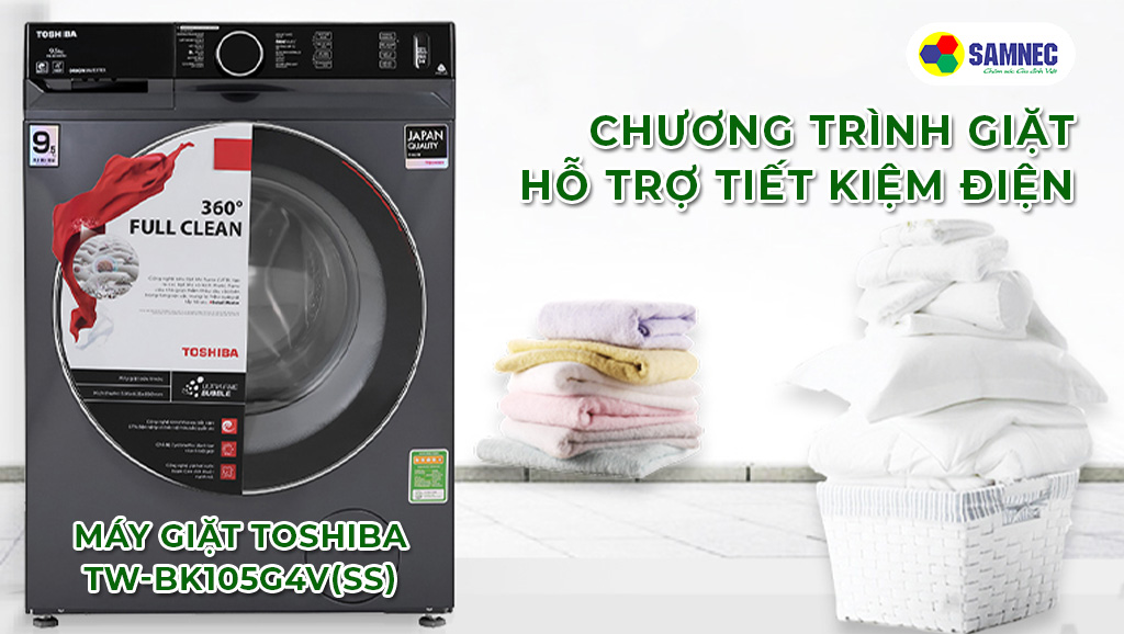 Chương trình tiết kiệm điện máy giặt Toshiba