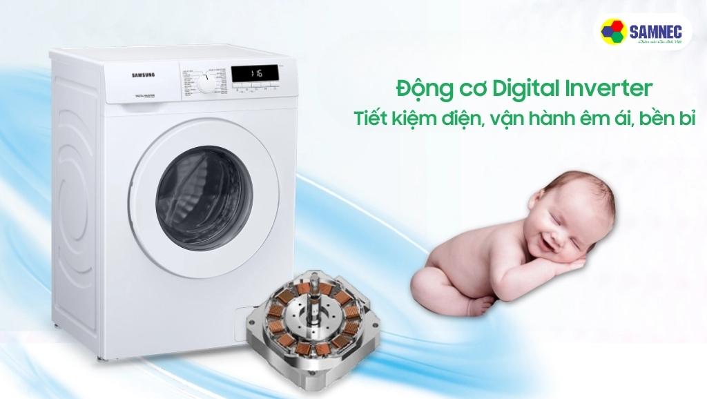 Máy giặt Samsung WW80T3020WW/SV sử dụng động cơ Digital Inverter