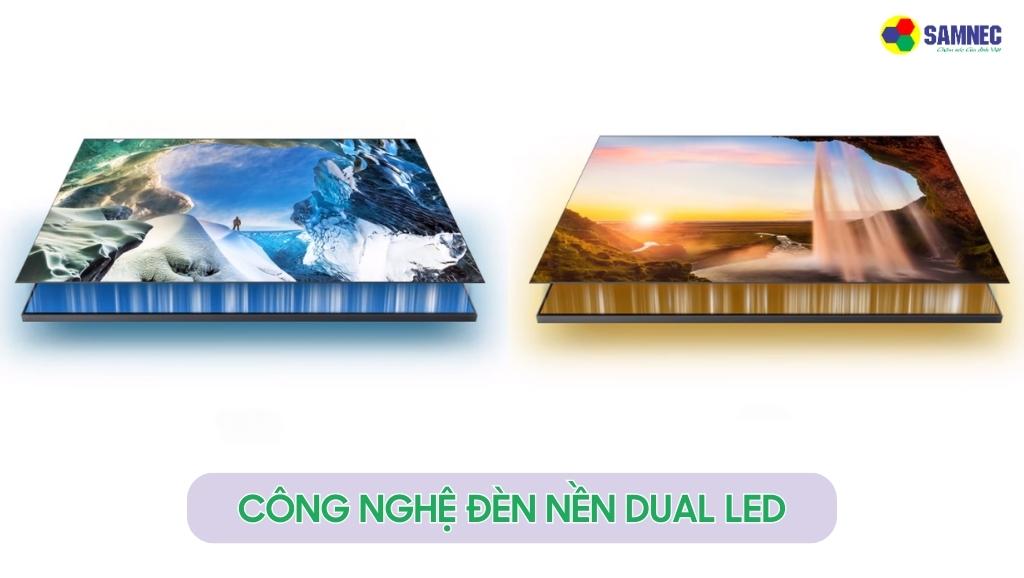 Công nghệ đèn nền Dual LED của tivi Samsung Q60B