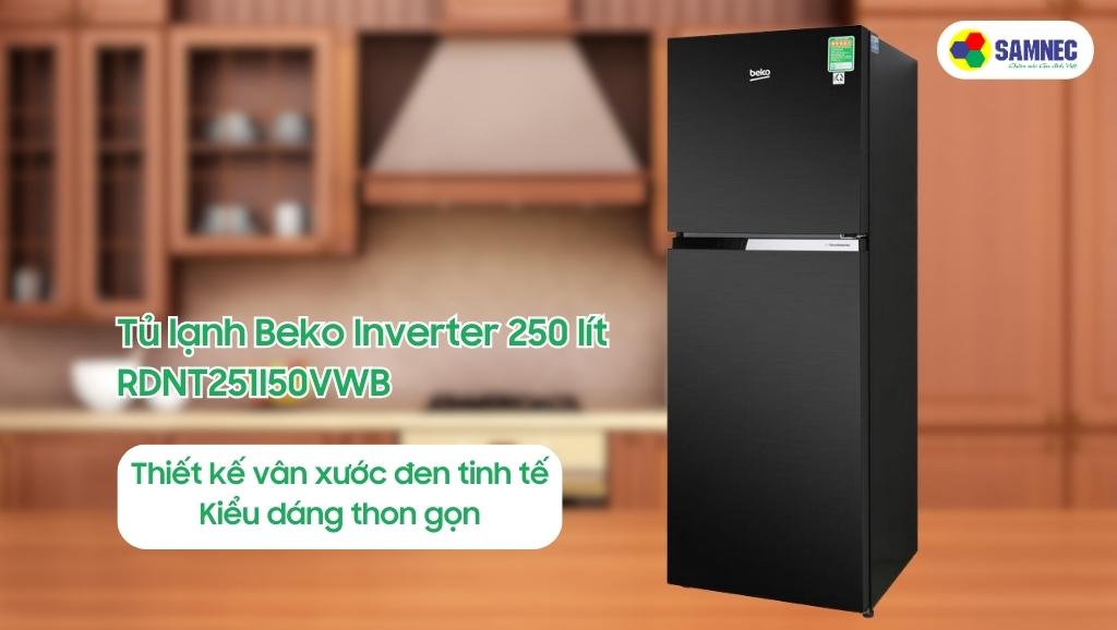 Tủ lạnh Beko Inverter 250 lít RDNT251I50VWB
