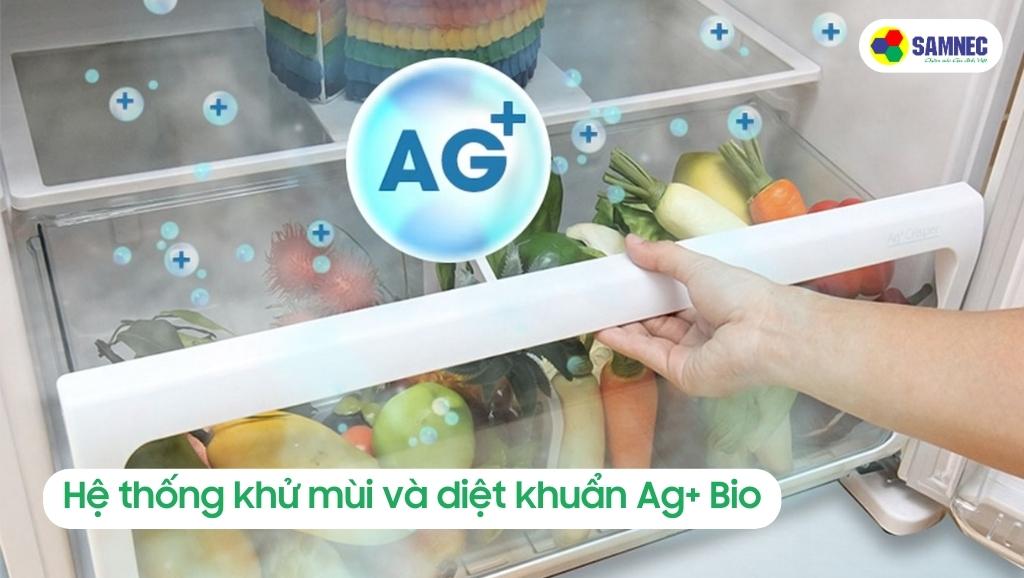 Hệ thống khử mùi và diệt khuẩn Ag+ Bio của tủ lạnh Toshiba Inverter 253 lít GR-B31VU(SK)