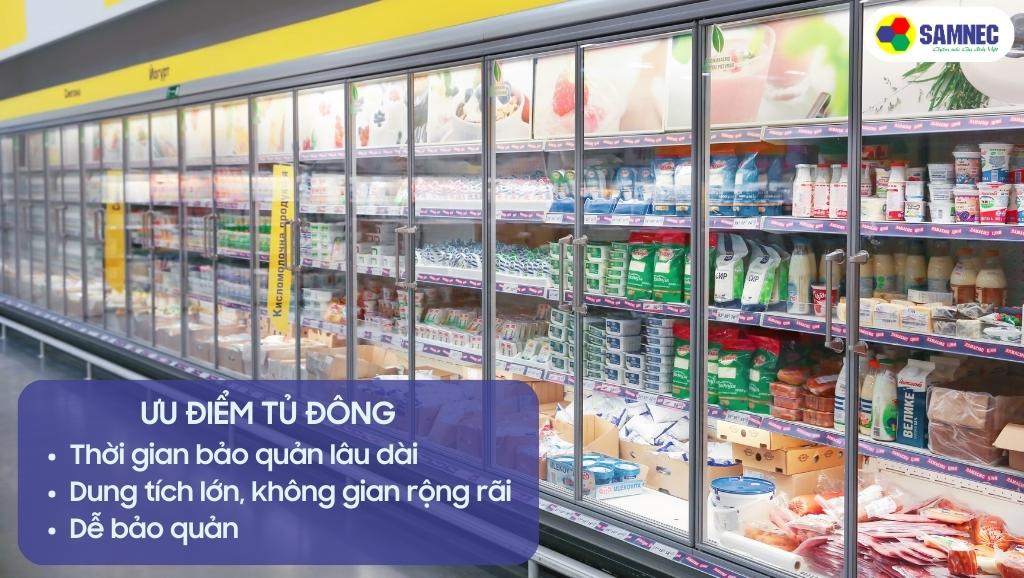 Ưu điểm của tủ đông
