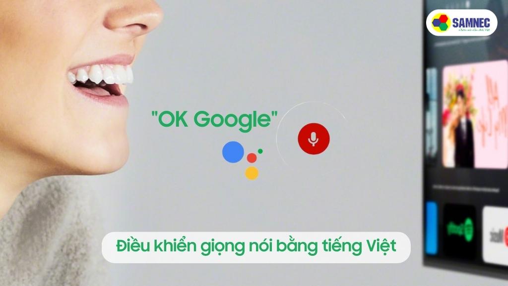 Khả năng điều khiển bằng giọng nói của Tivi Sony X95L