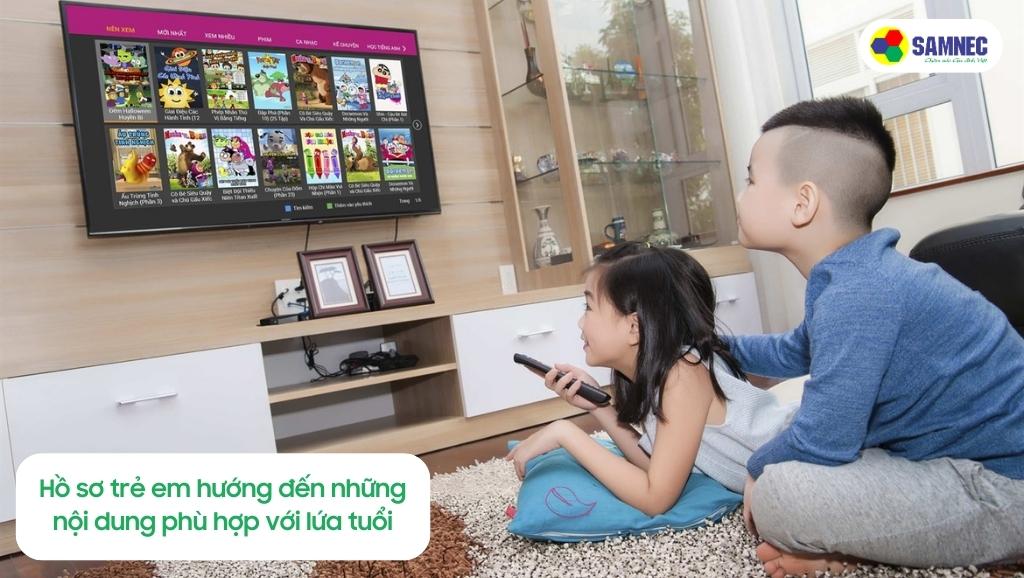 Tính năng hồ sơ trẻ em của Tivi Sony X95L