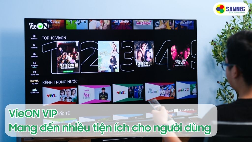 Ứng dụng VieON cùng nhiều tiện ích