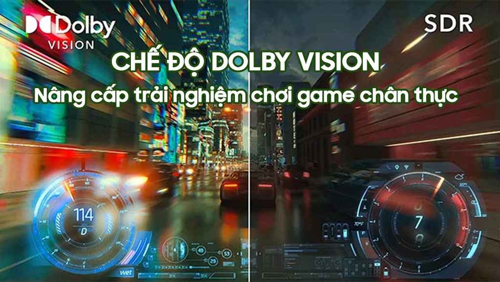 Chế độ Dolby Vision, nâng cấp trải nghiệm chơi game chân thực trên A95K