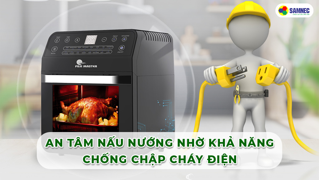 Nồi chiên chân không Fuji Master FJM-2022 có khả năng chống chập cháy điện