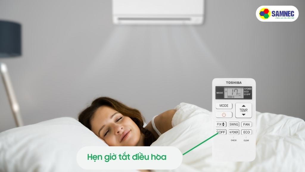 Chế độ hẹn giờ tắt máy của điều hoà Toshiba RAS-H13E2KCVG-V