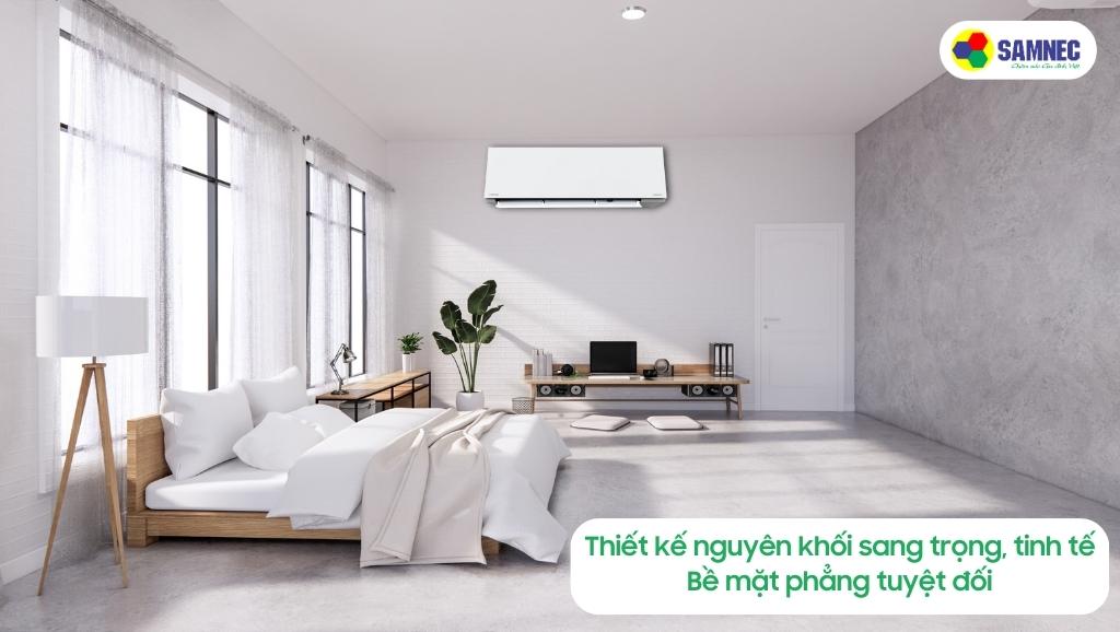 Thiết kế nguyên khối sang trọng của điều hoà Toshiba RAS-H13E2KCVG-V