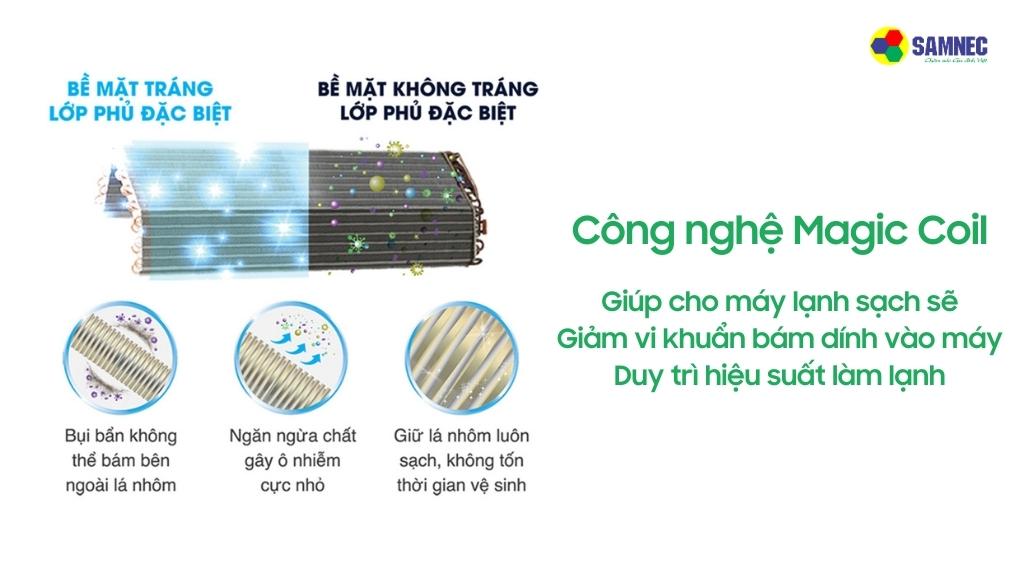 Điều hoà Toshiba RAS-H13E2KCVG-V sử dụng công nghệ Magic Coil