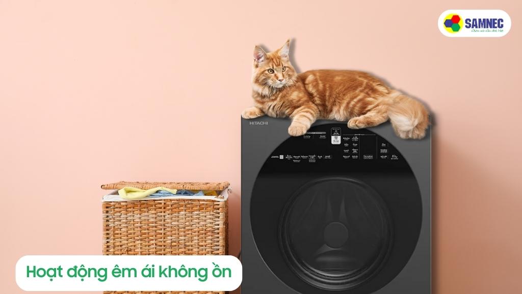 Máy giặt Hitachi 10kg BD-100XGV hoạt động êm ái, không ồn