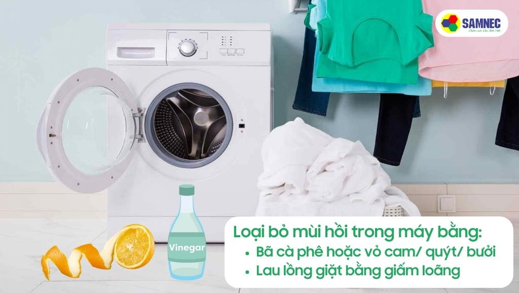 Khử mùi hôi cho máy giặt