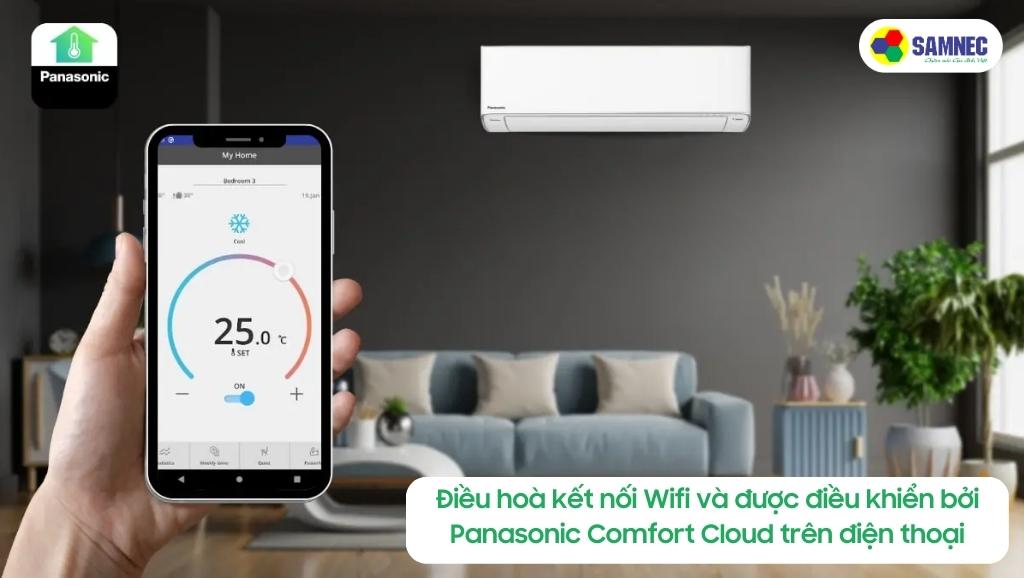 Điều hòa Panasonic CU/CS-XU12ZKH-8 có thể kết nối Wifi
