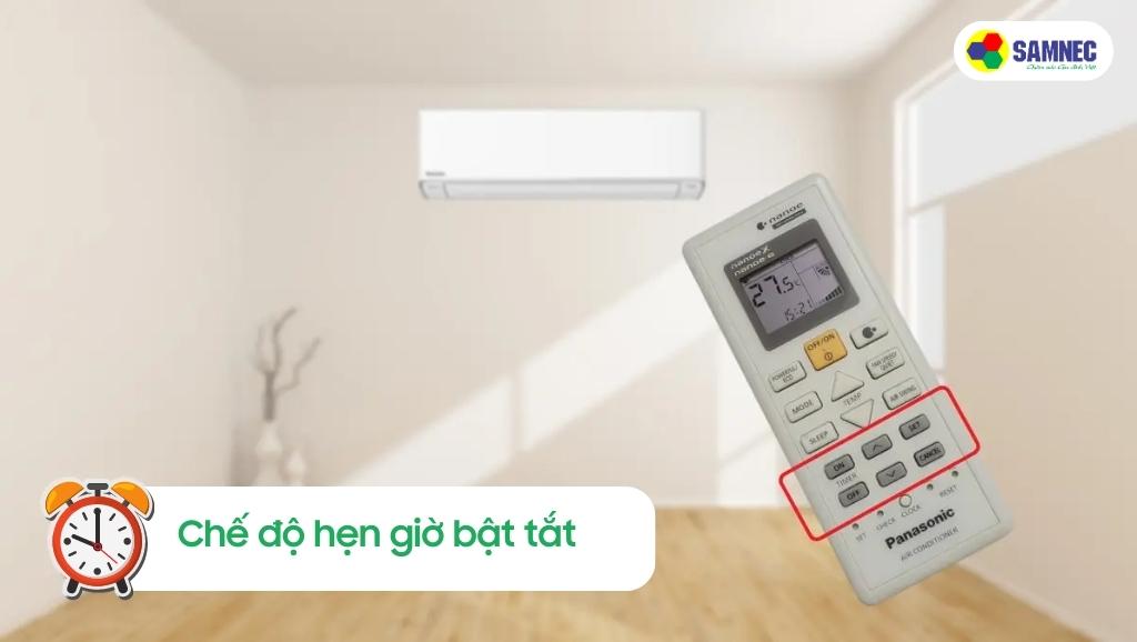 Điều hòa Panasonic CU/CS-XU12ZKH-8 có chế độ hẹn giờ bật/ tắt