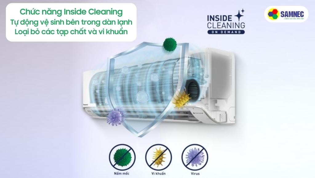Chức năng Inside Cleaning của điều hòa Panasonic CU/CS-XU12ZKH-8