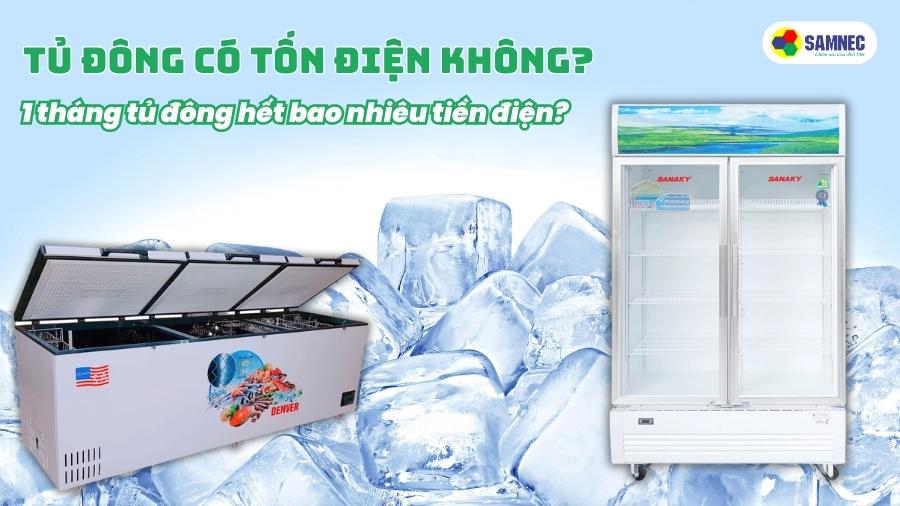 Tủ đông có tốn điện không? 1 tháng tủ đông hết bao nhiêu tiền điện?