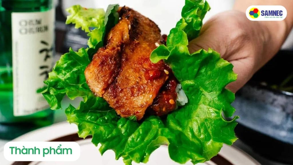 Thành phẩm món thịt nướng Hàn Quốc
