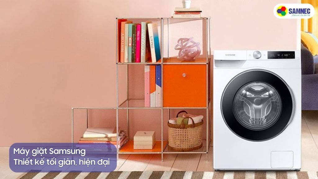 Thiết kế tối giản của máy giặt Samsung