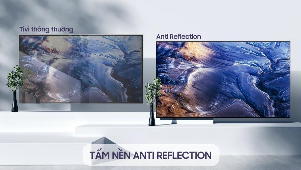 Chống tình trạng phản sáng với tấm nền Anti Reflection