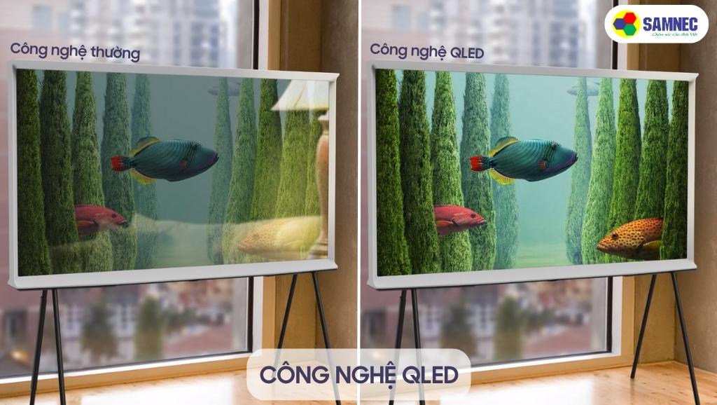Công nghệ QLED với tấm nền chống phản chiếu
