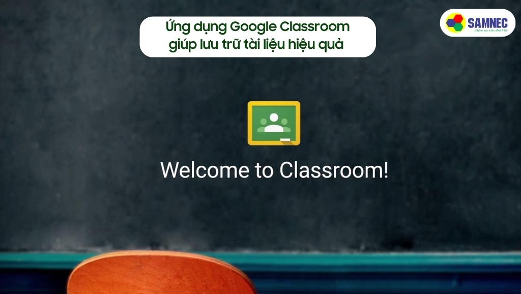 Ứng dụng Google Classroom trên tivi giúp lưu trữ tài liệu hiệu quả