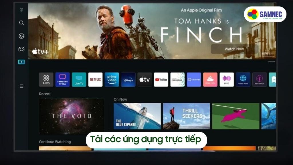 Tải các ứng dụng trực tiếp trên tivi